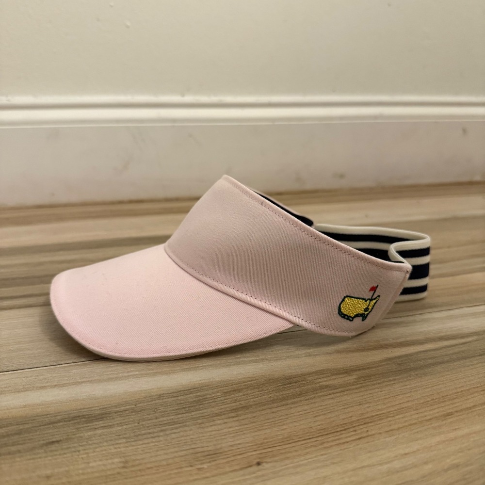 Tory Sport Masters Visor Womens OS Pink Stripe Augusta National Berckmans Place